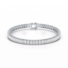 Elegance - Emerald Cut Lab Diamond Tennis Bracelet