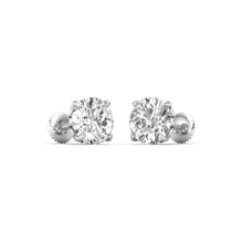 Eternal Brilliance - Exquisite Round-Cut Diamond Earrings