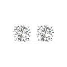 Eternal Brilliance - Exquisite Round-Cut Diamond Earrings