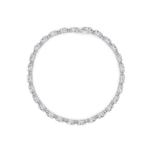 Pearlescent Radiance - Captivating Pear Shaped Diamond Bracelet