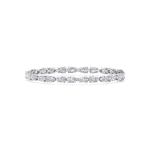 Pearlescent Radiance - Captivating Pear Shaped Diamond Bracelet