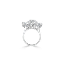 Pearlescent Radiance Mix Pear & Round Shape Diamond Ring