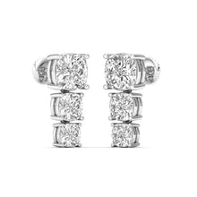 Radiant Brilliance - Cushion Cut Lab Grown Diamond Earrings