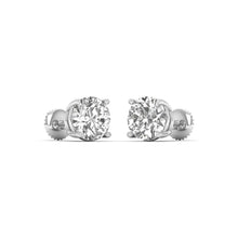 Radiant Circles - Exquisite Round-Cut Diamond Earring
