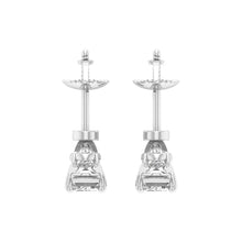 Radiant Glamour Emerald & Oval Shaped Diamond Earrings
