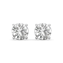 Timeless Brilliance- Round-Cut Diamond Earrings